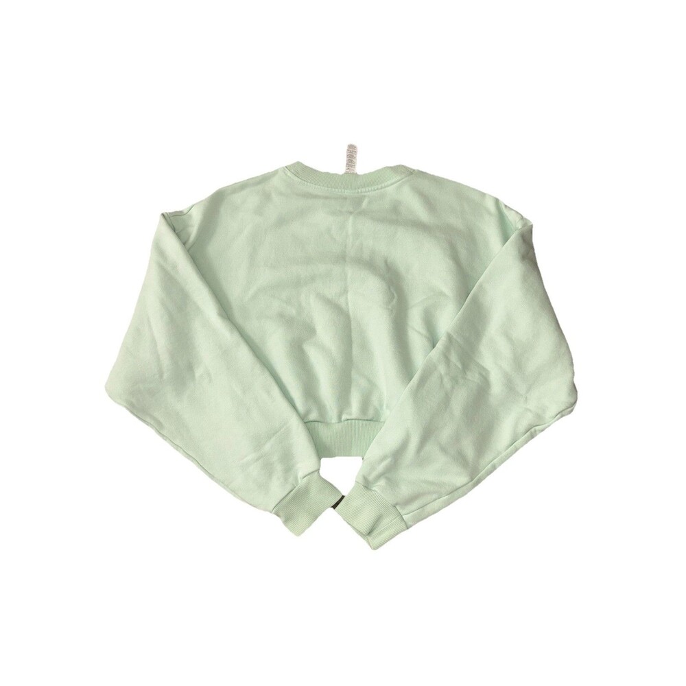 Alo Yoga Accolade Cropped Crewneck Sweatshirt Spearmint Medium - Picture 8 of 8